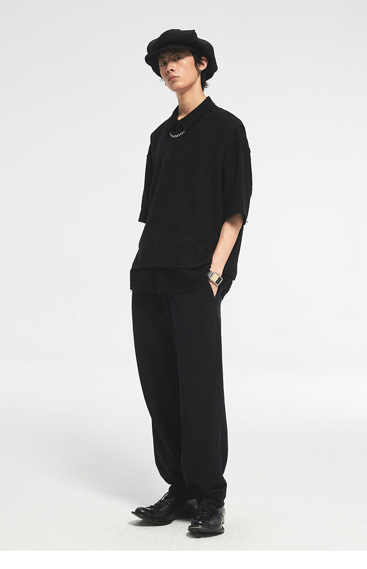 Relaxed Pin-tuck Sweatpants