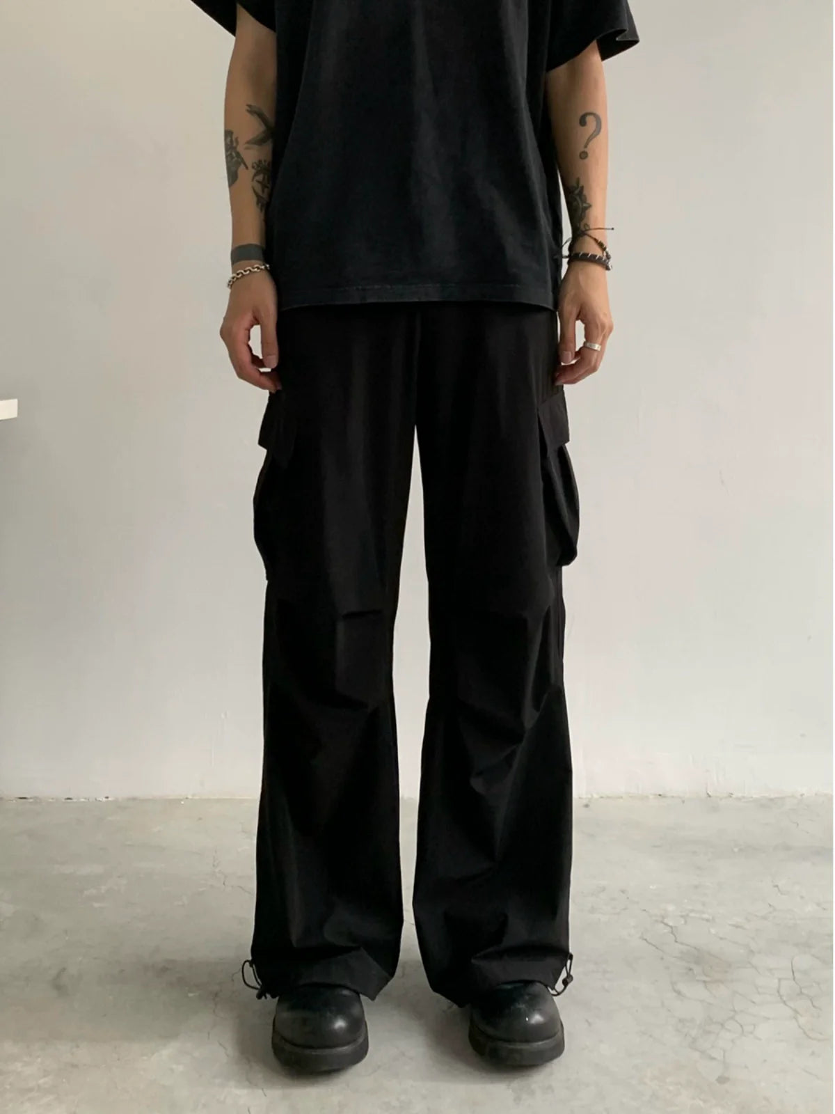 Wide-leg Straight Fit Work Pants