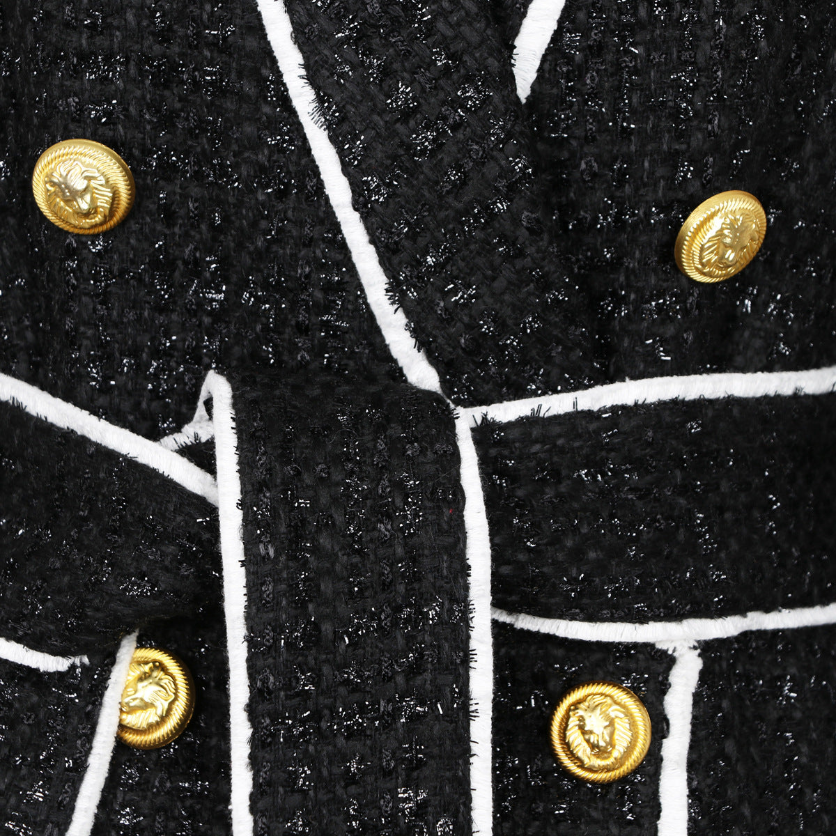 High End Tweed Waist Slimming Business Shorts Blazer Suit Set