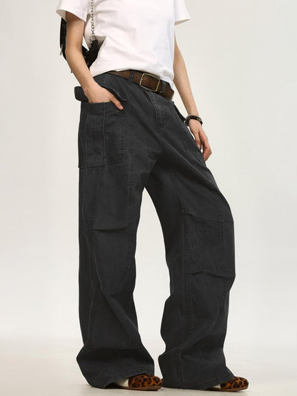 Relaxed Canvas Cargo Pants