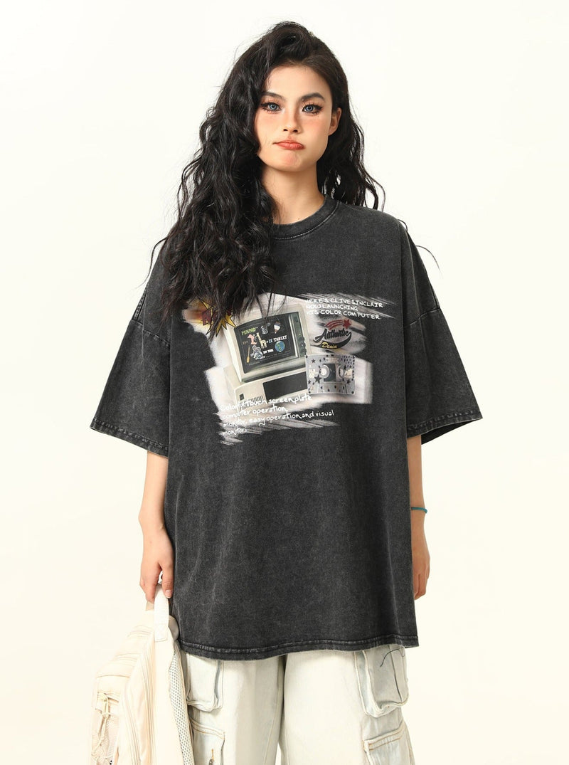 Retro Game Oversized T-shirt