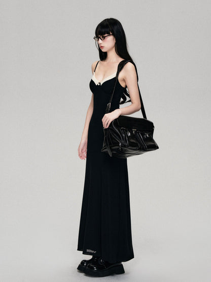 Luluswings Sweetheart Contrast Trim Bodycon Dress - Evening Gown
