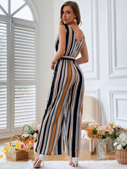 Clothing Striped Jumpsuit