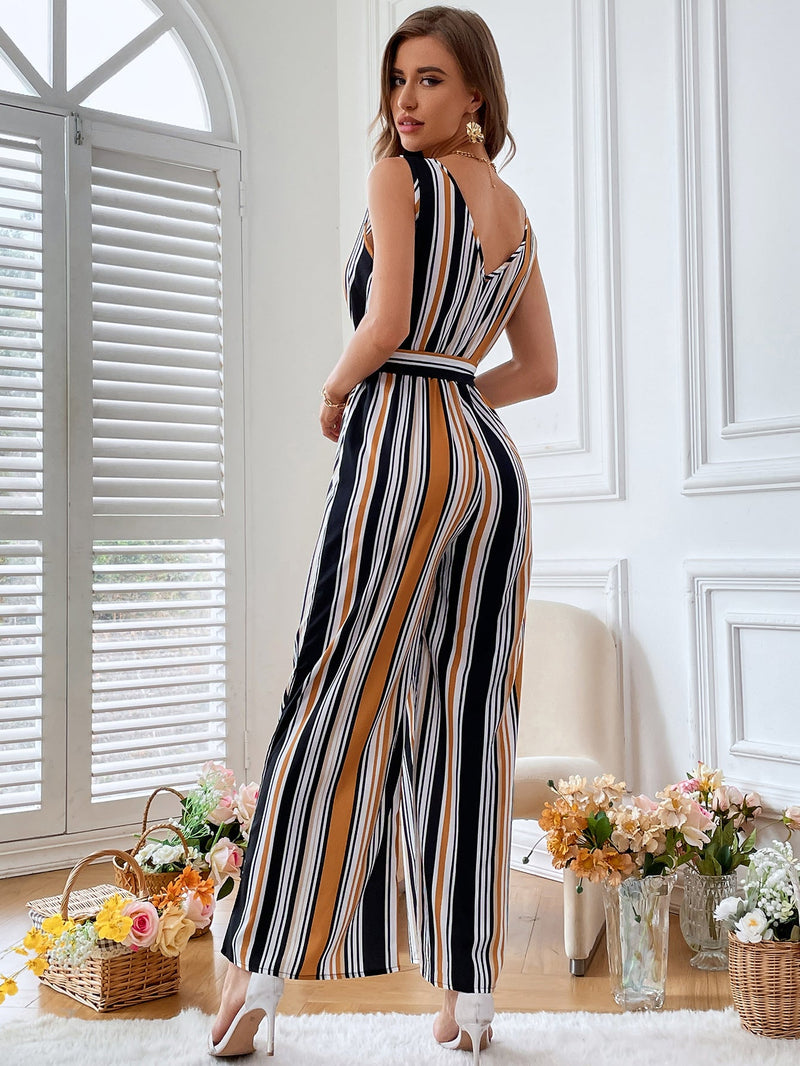 Clothing Striped Jumpsuit