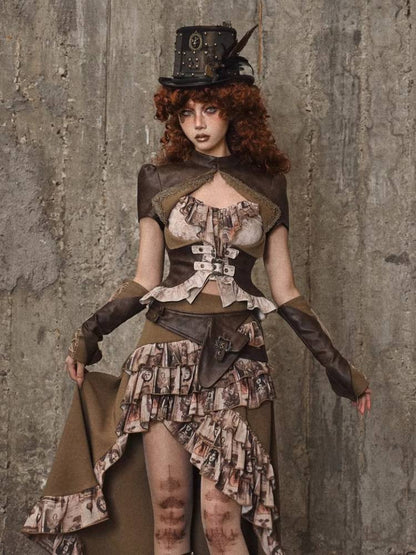 Ruffle Bustle Skirt