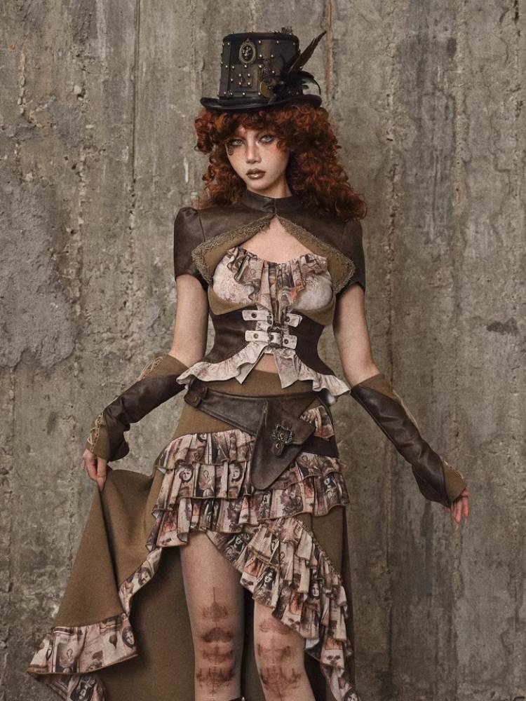 Ruffle Bustle Skirt