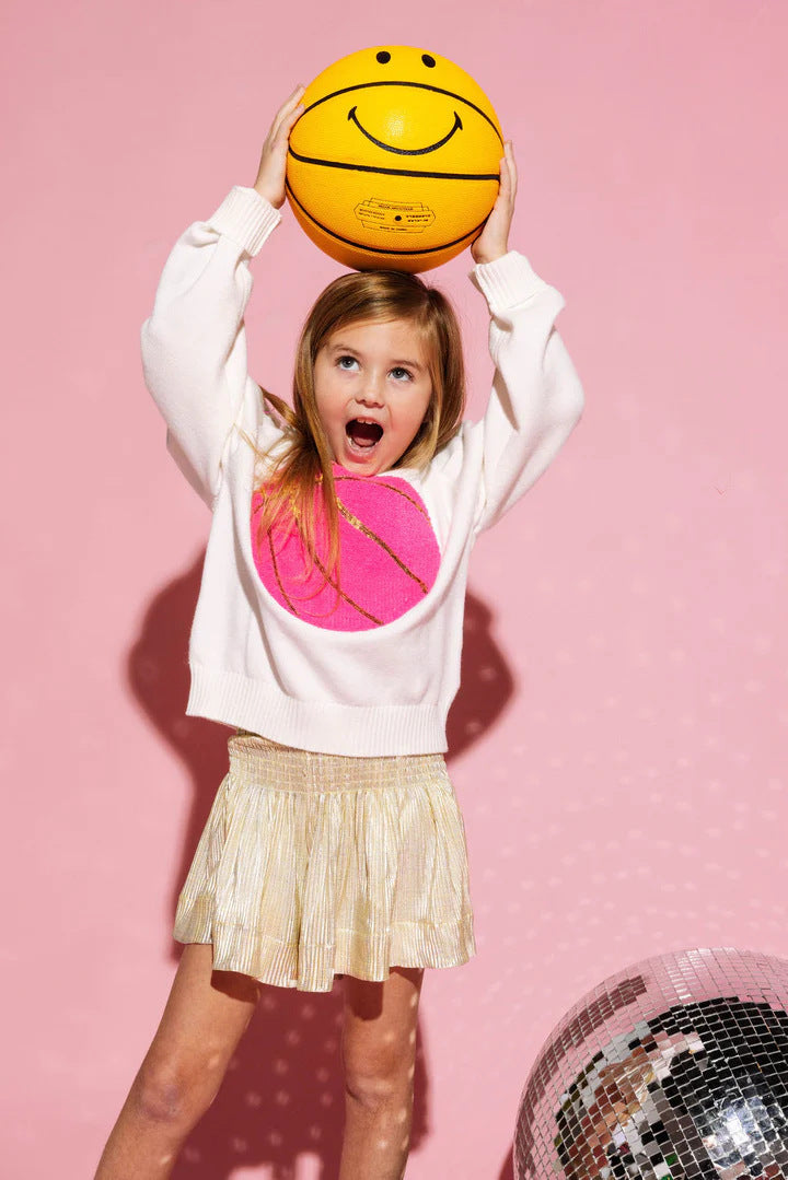 Spring Basketball Sequined Top Long Sleeve Loose Sweatshirt
