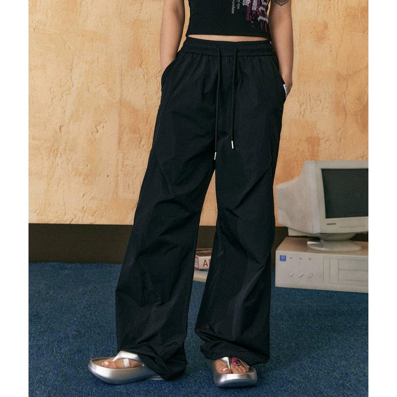 Ezek Wide-leg Drawstring Lounge Pants - Relaxed Fit Trousers With Pockets