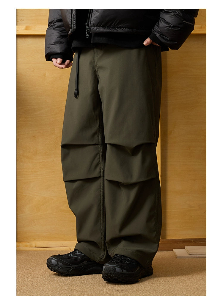 Fleece-lined Warm Paratrooper Pants
