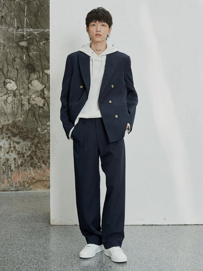Classic Double-pleated Dress Pants