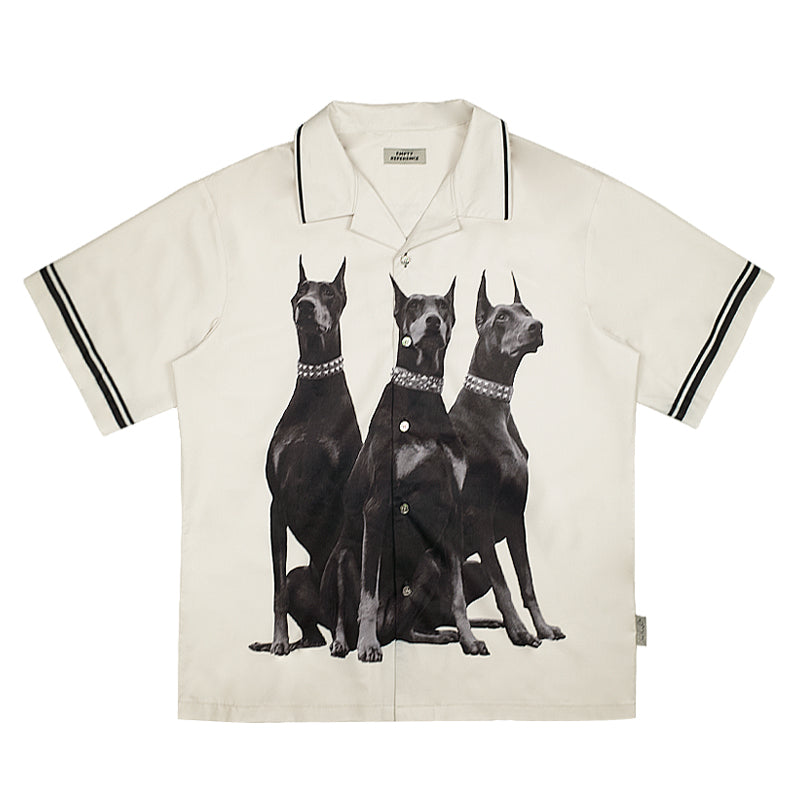 Doberman Print Short Sleeve T-shirt