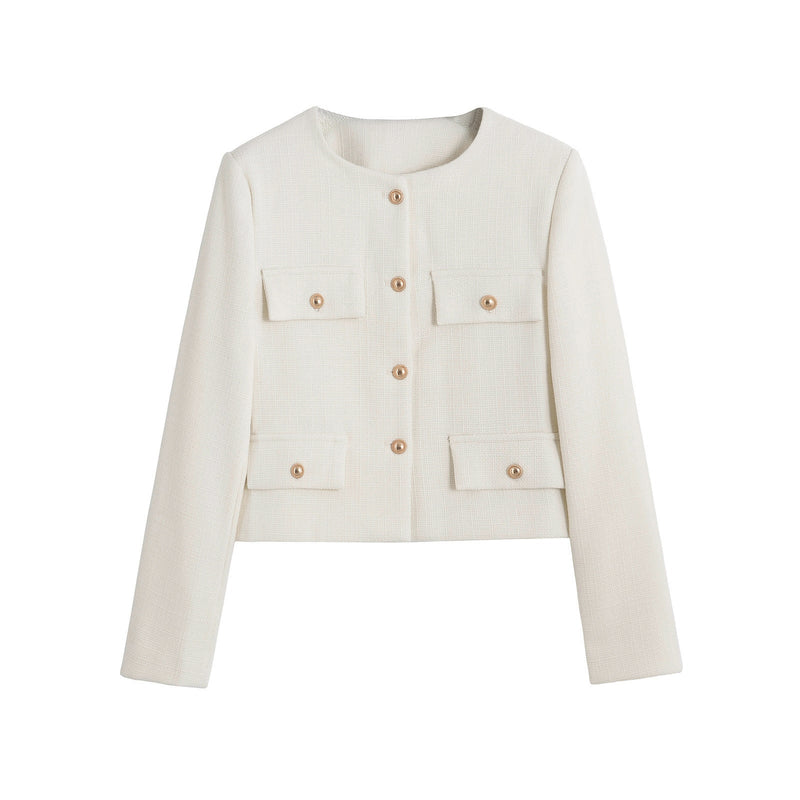 Sunday Bouclé Button Coat