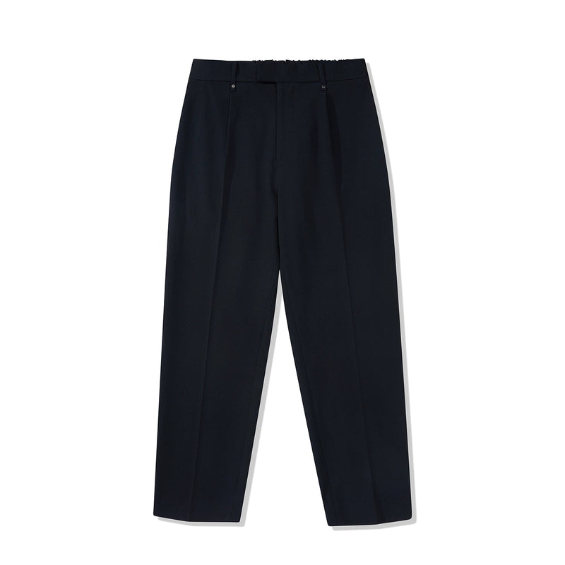 Elastic Waist Wide-leg Cropped Pants