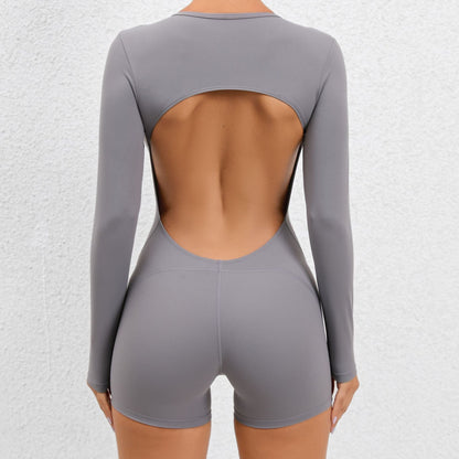 Backless Tight Yoga Jumpsuit High Elastic Sports One Piece Beauty Back Yoga Fitness Jumpsuit