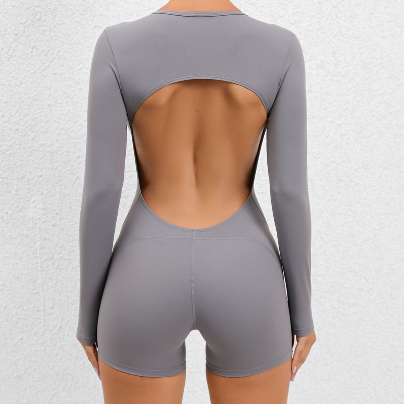 Backless Tight Yoga Jumpsuit High Elastic Sports One Piece Beauty Back Yoga Fitness Jumpsuit