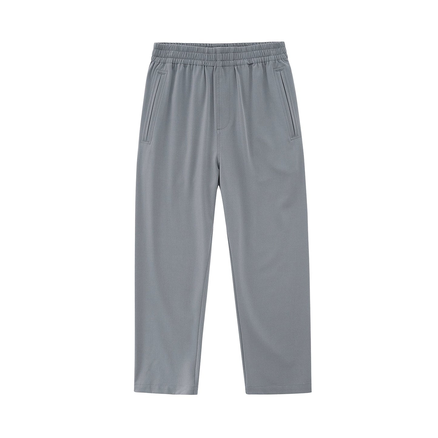Side Seam-free Elastic Waist Cropped Pants