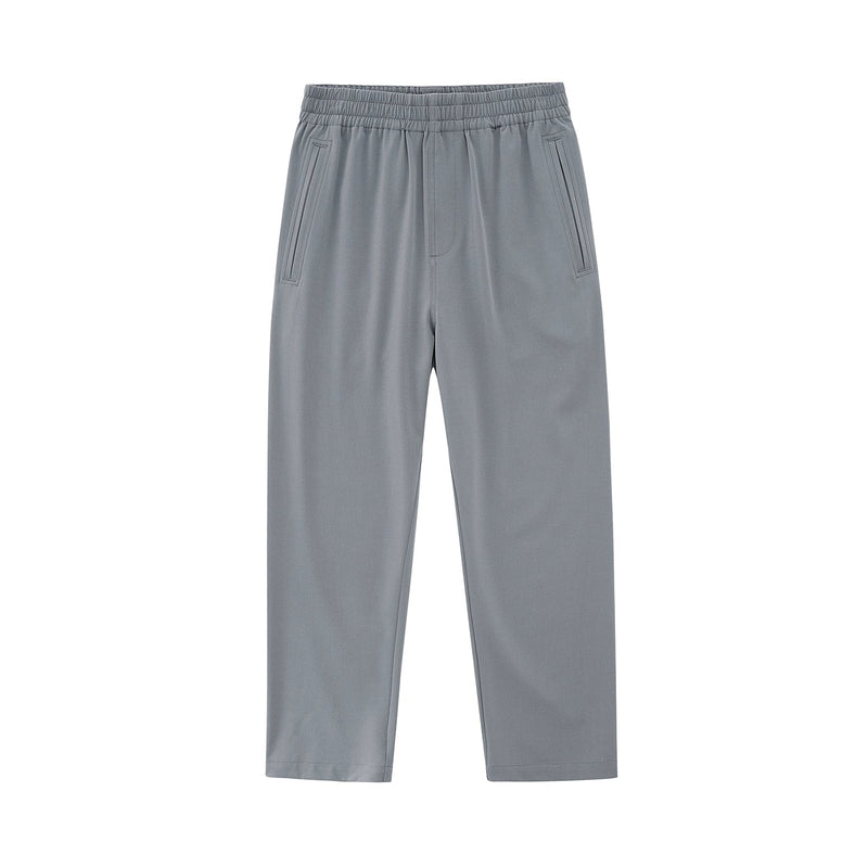 Side Seam-free Elastic Waist Cropped Pants