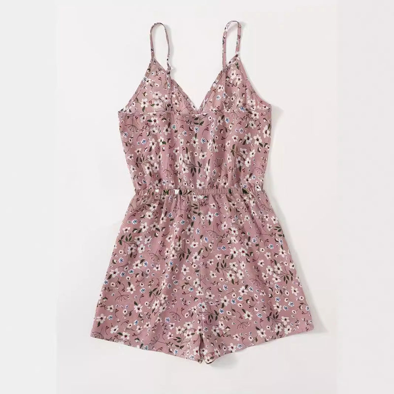 Clothing Thin Looking Suspenders Fitted Waist Jumpsuit Shorts