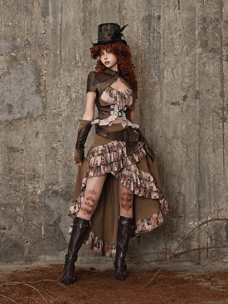 Ruffle Bustle Skirt