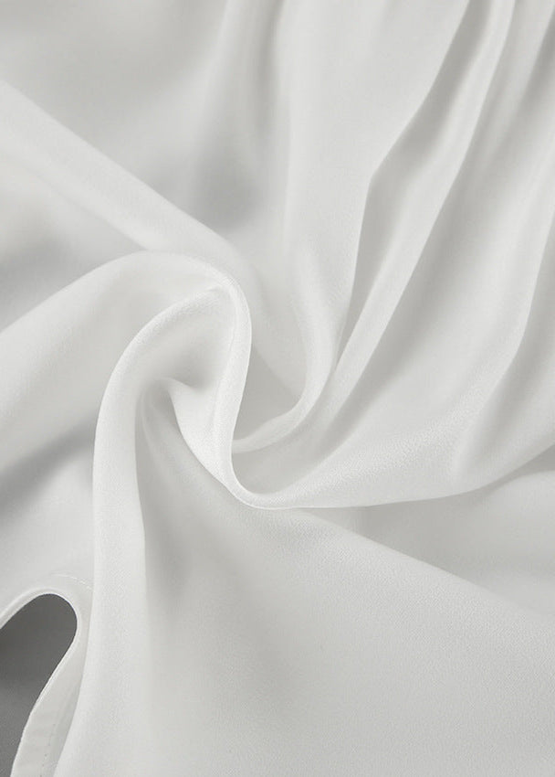 Juliette - Satin Twist-front Blouse