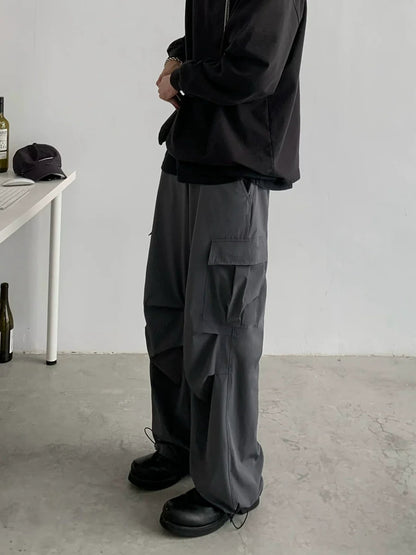 Wide-leg Straight Fit Work Pants