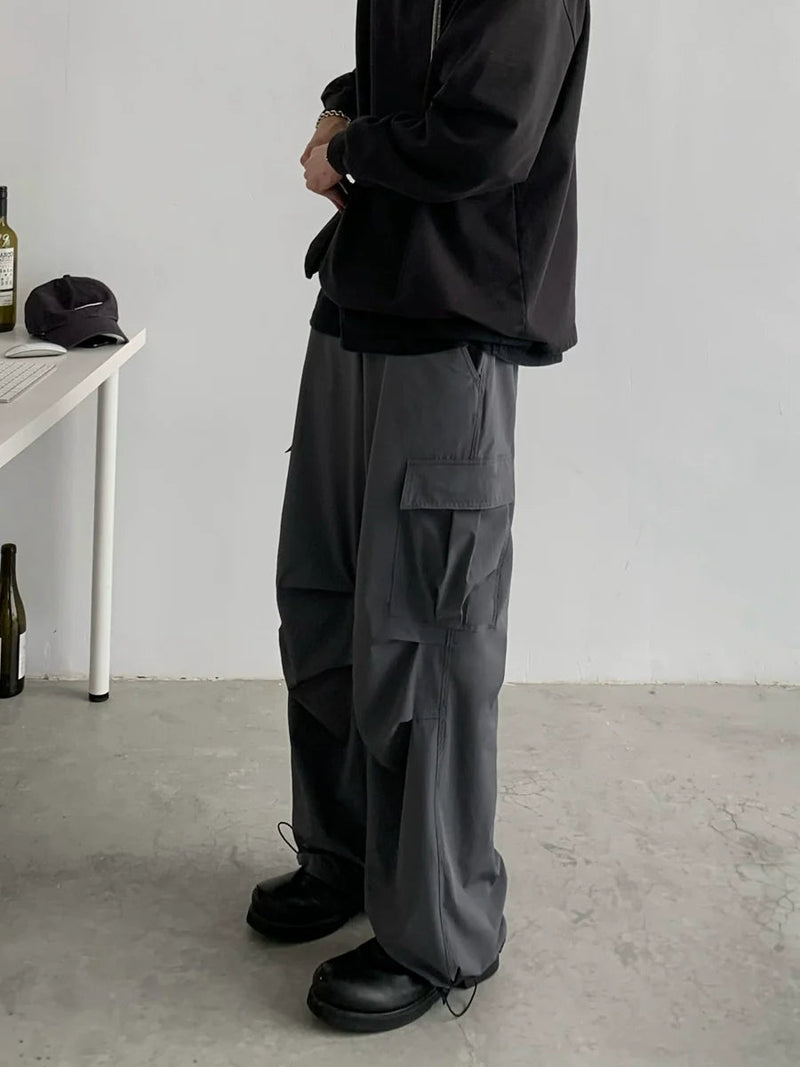 Wide-leg Straight Fit Work Pants