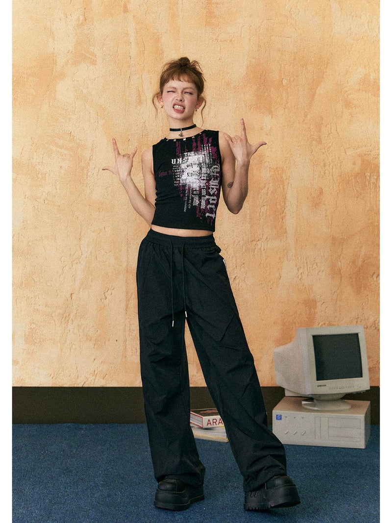 Ezek Wide-leg Drawstring Lounge Pants - Relaxed Fit Trousers With Pockets
