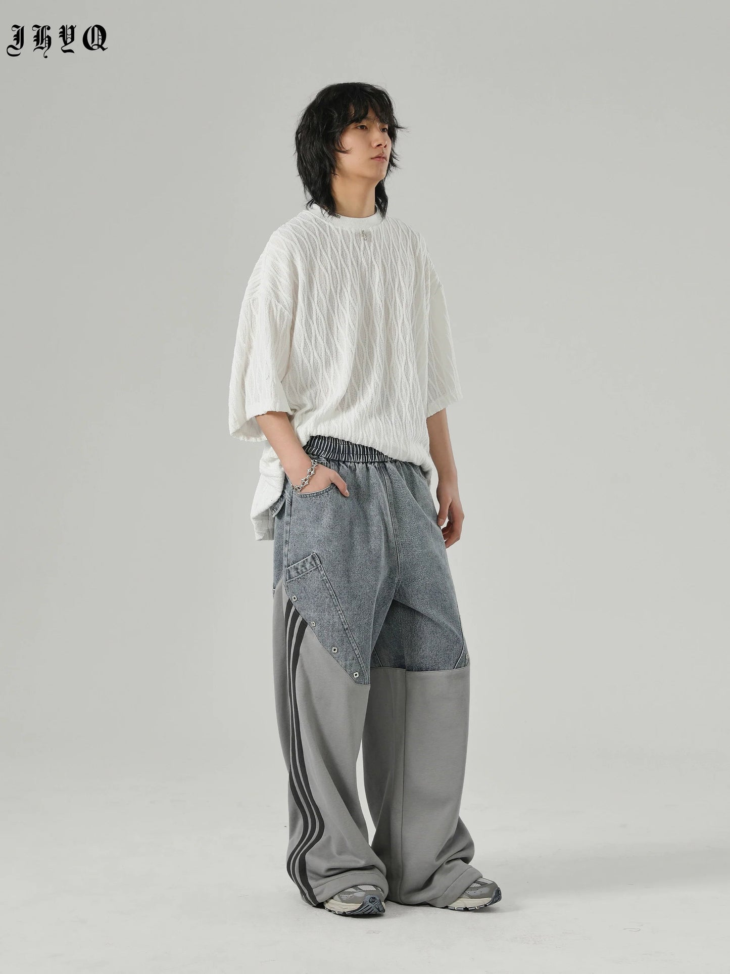 Textured Knit Oversized T-shirt
