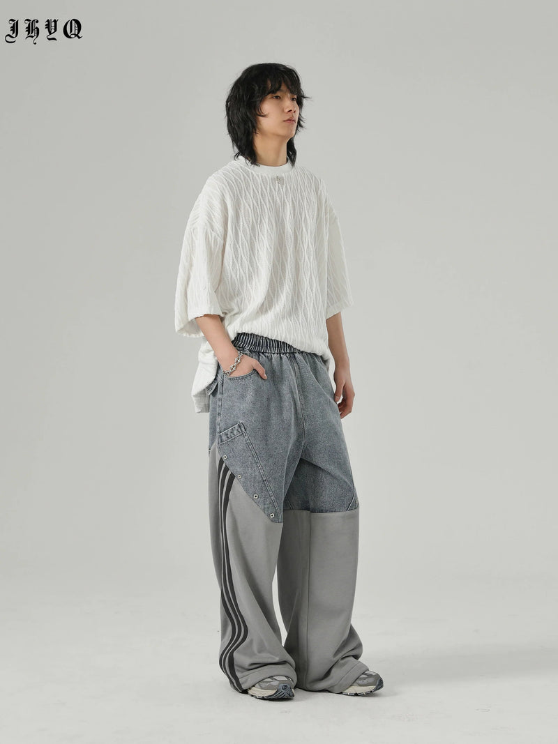 Textured Knit Oversized T-shirt
