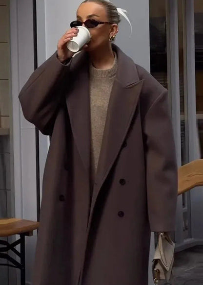 Victoria - Double-breasted Wool Overcoat