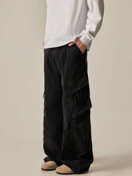Olive Wide Leg Combat Pants