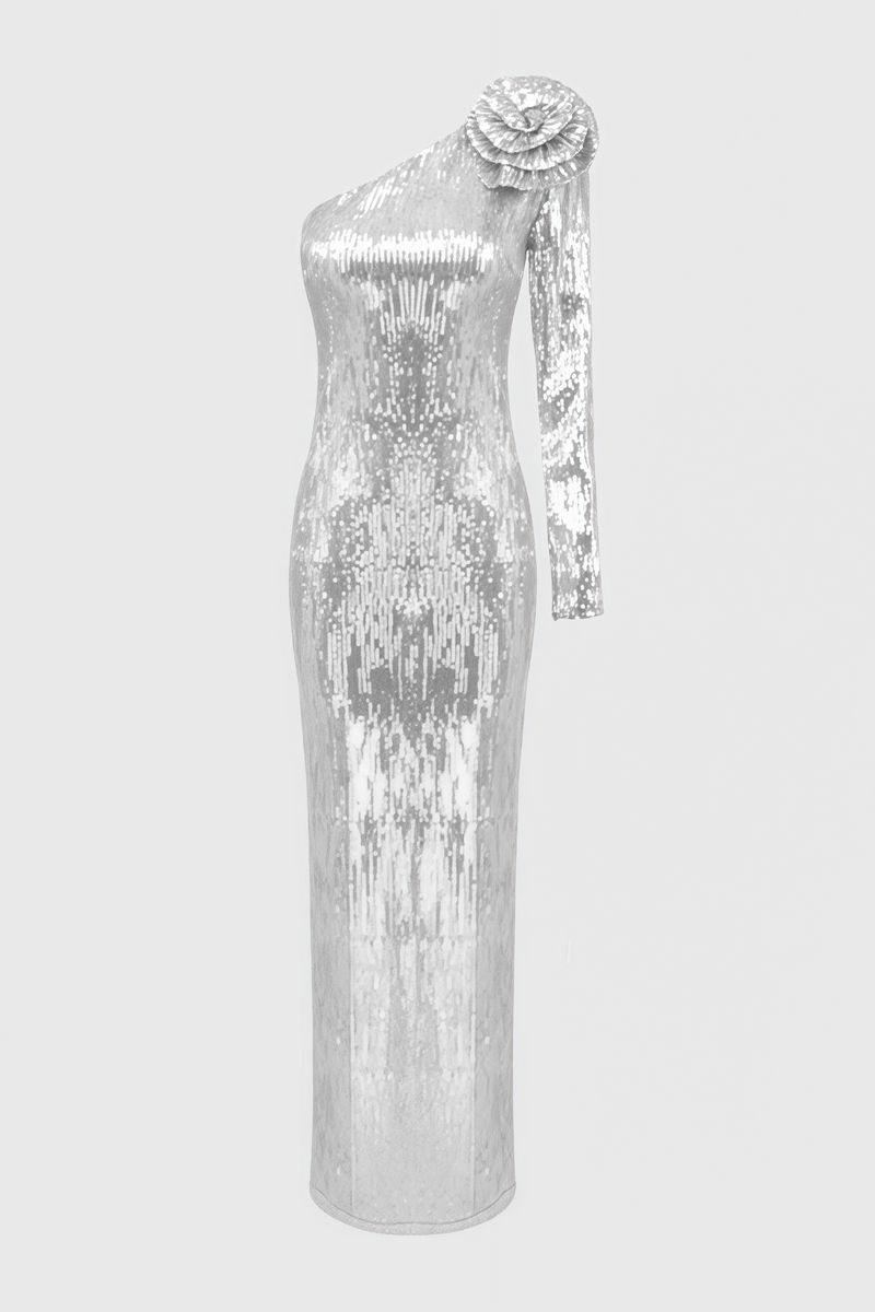 Carl 3d Sequin Maxi Dress