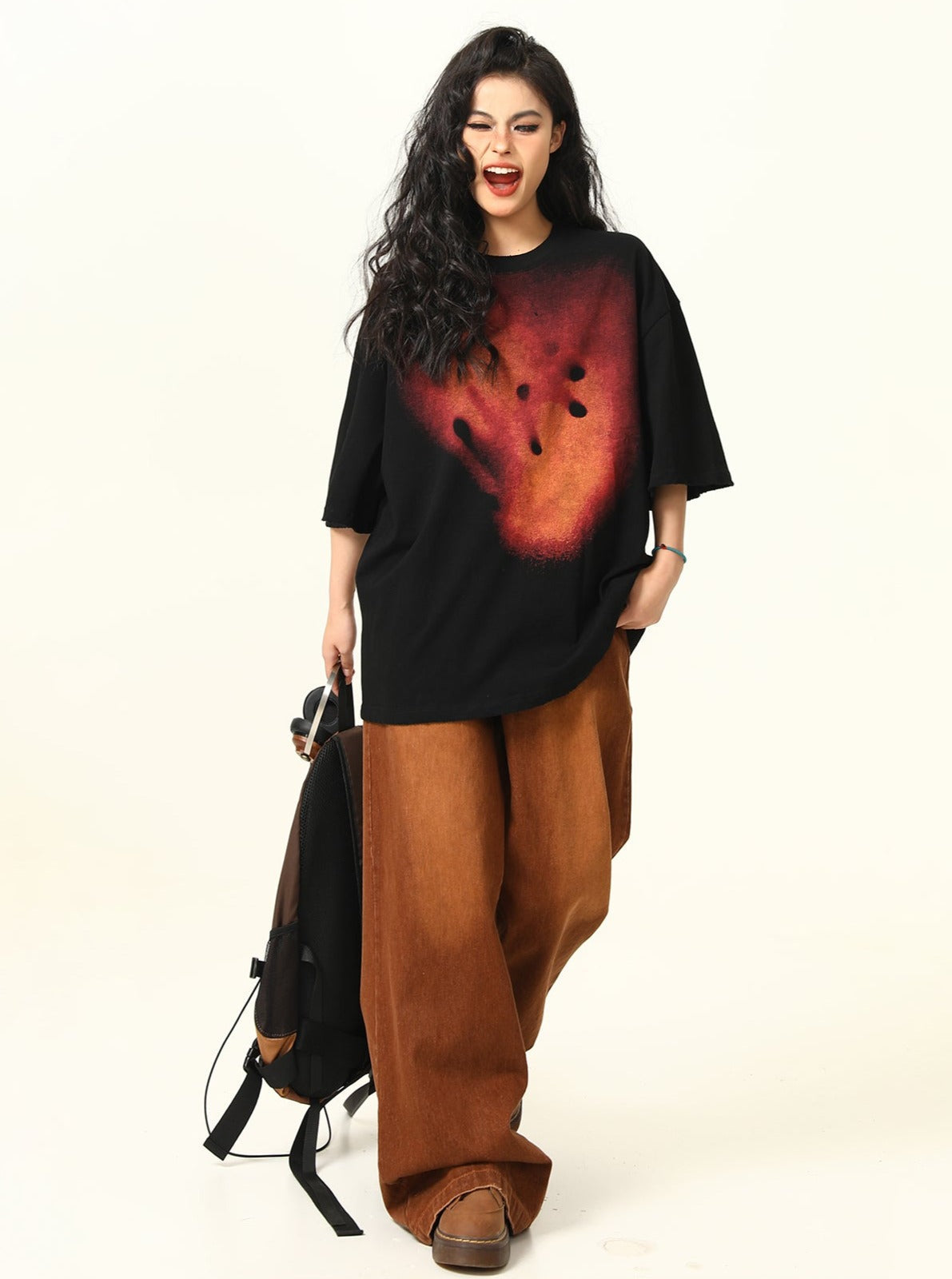 Edgy Artistic Oversized T-shirt