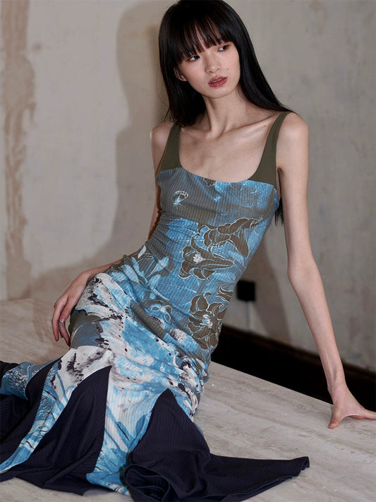 Midnight Bloom Maxi Dress