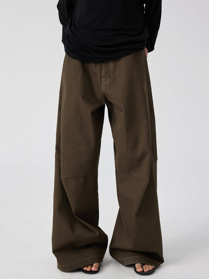 Wide Leg Brown Flared Pants