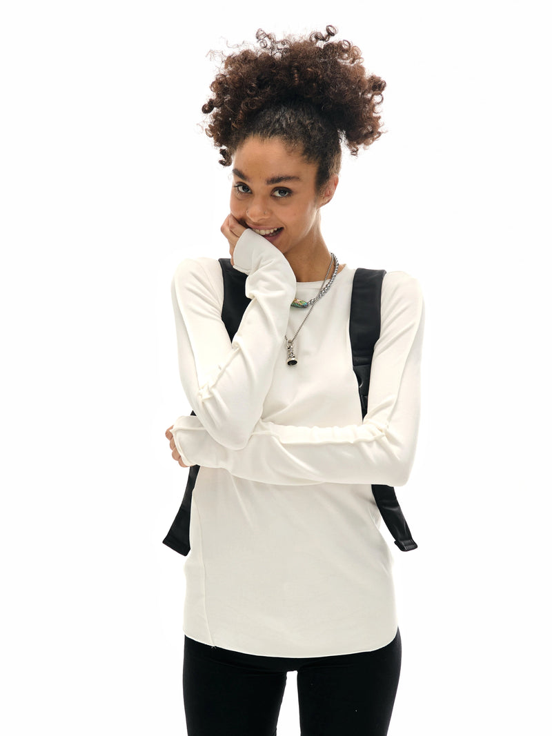 Round Neck Slim Fit Long Sleeve T-shirt