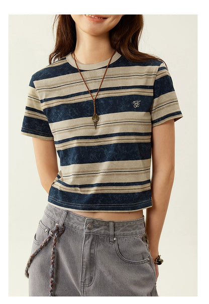 Octopusme Retro Striped T-shirt