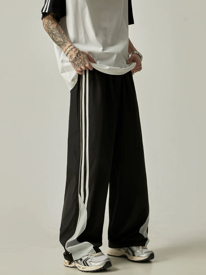Wide-leg Triple Stripe Track Pants