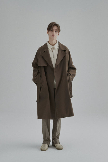 Half-zip Polo Collar Pocket Oversized Sweatshirt