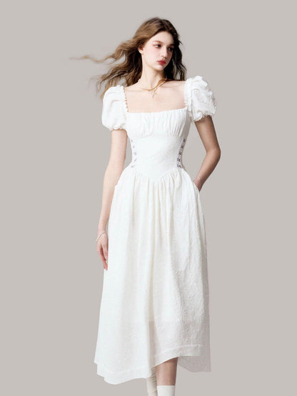 Ethereal Jacquard Long Dress