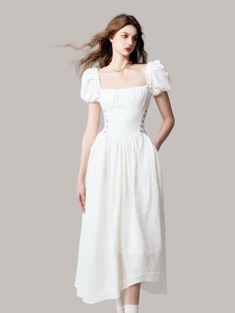 Ethereal Jacquard Long Dress