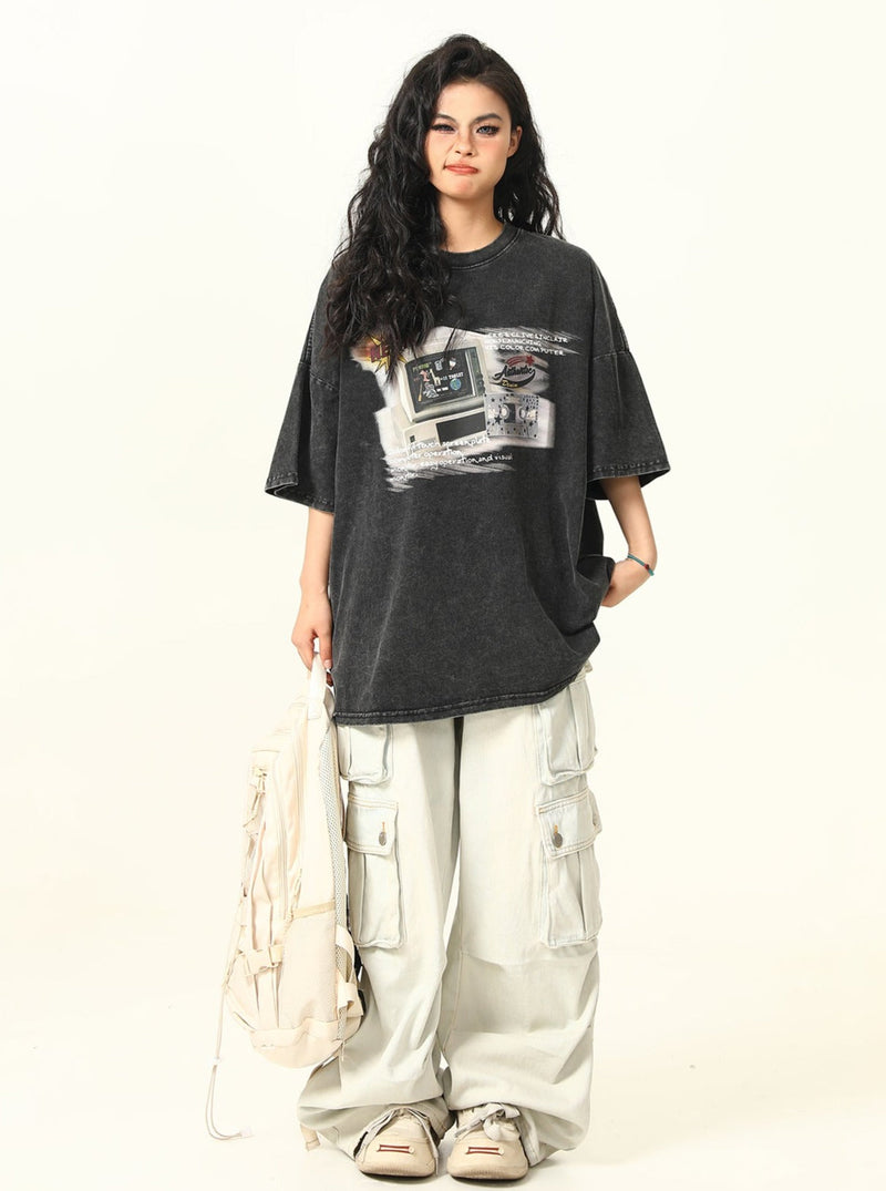 Retro Game Oversized T-shirt