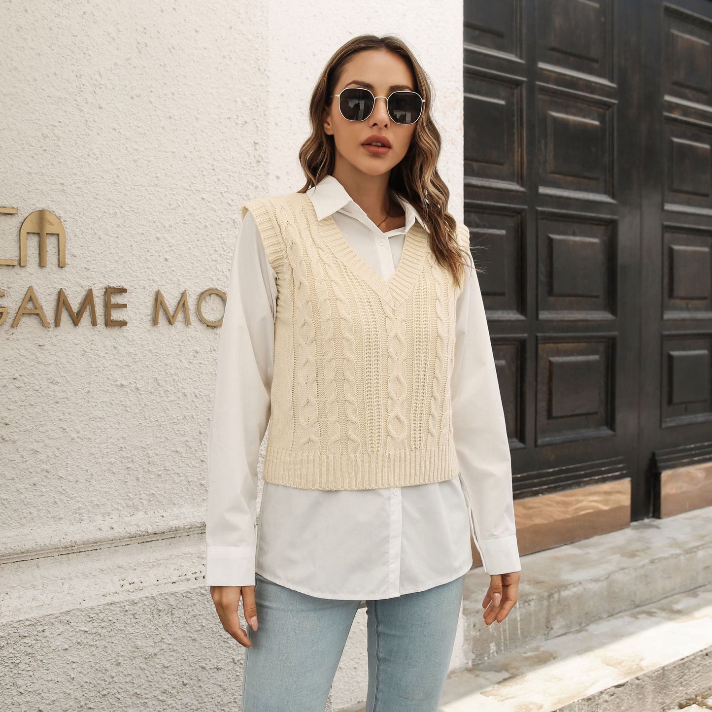 Popular Vest Sweater Vest Autumn Winter Knitwear Sweater