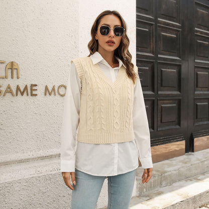 Popular Vest Sweater Vest Autumn Winter Knitwear Sweater