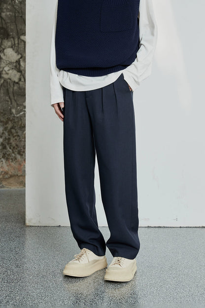 Classic Double-pleated Dress Pants