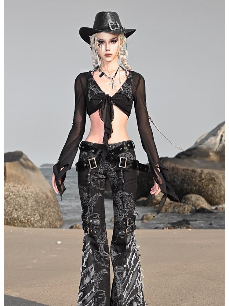 Original Mesh Short Cardigan