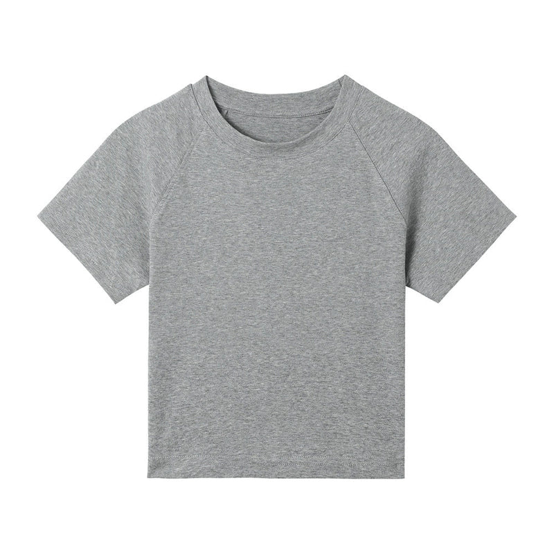 Color Regular Shoulder Short Sleeve T-shirt