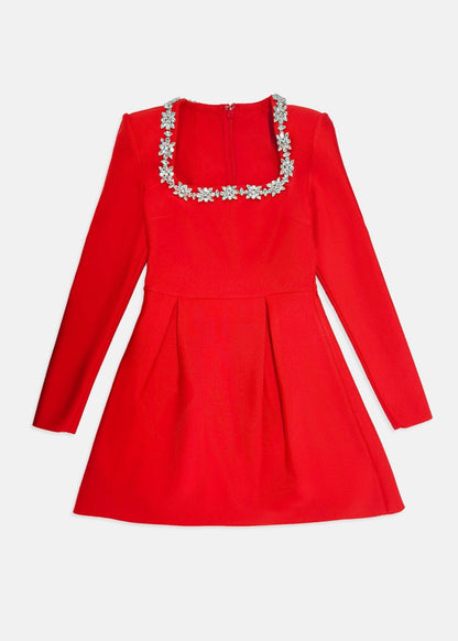Scarlet Embellished Mini Dress