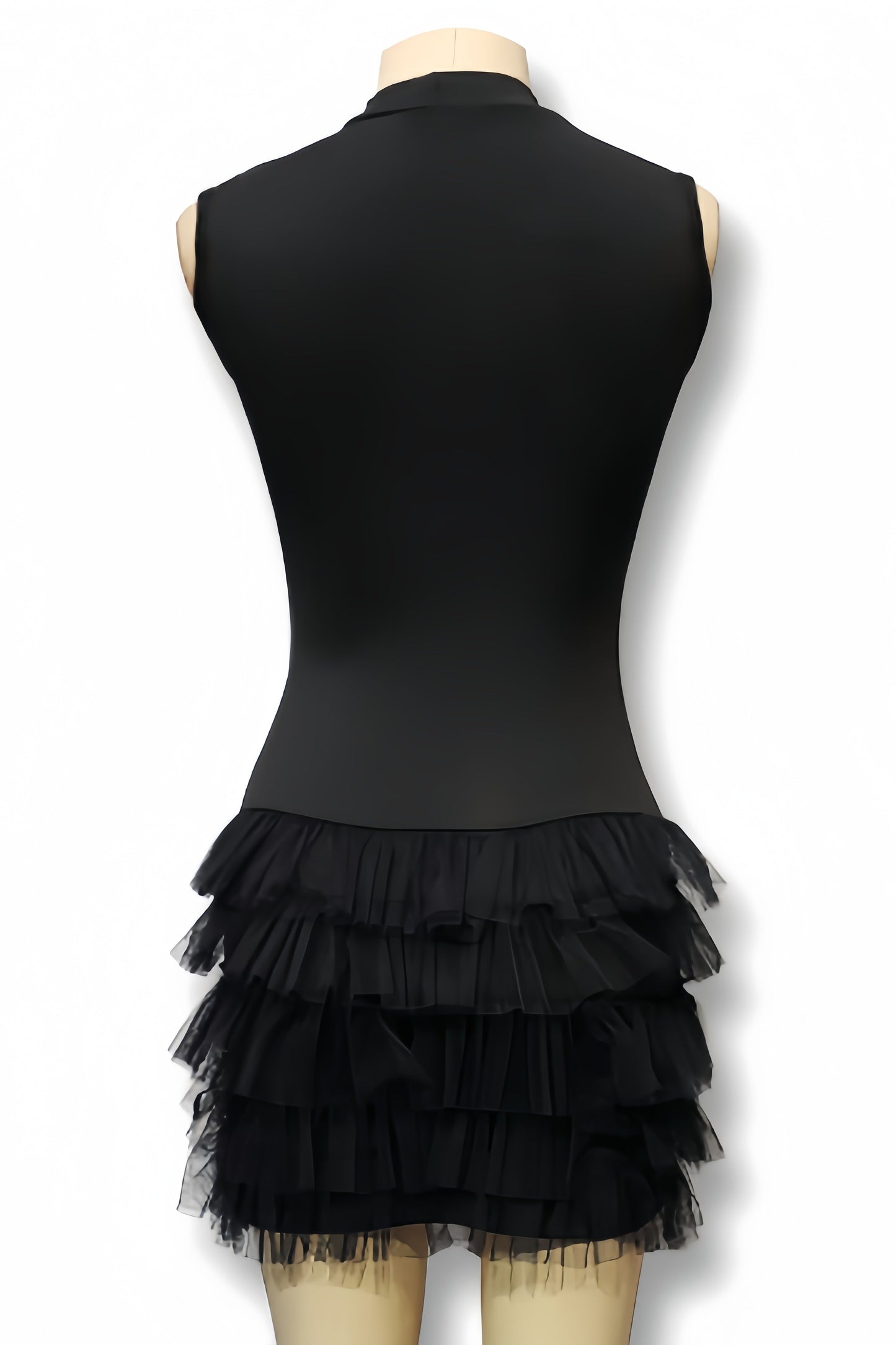 Lami Black Sleeveless Mini Dress