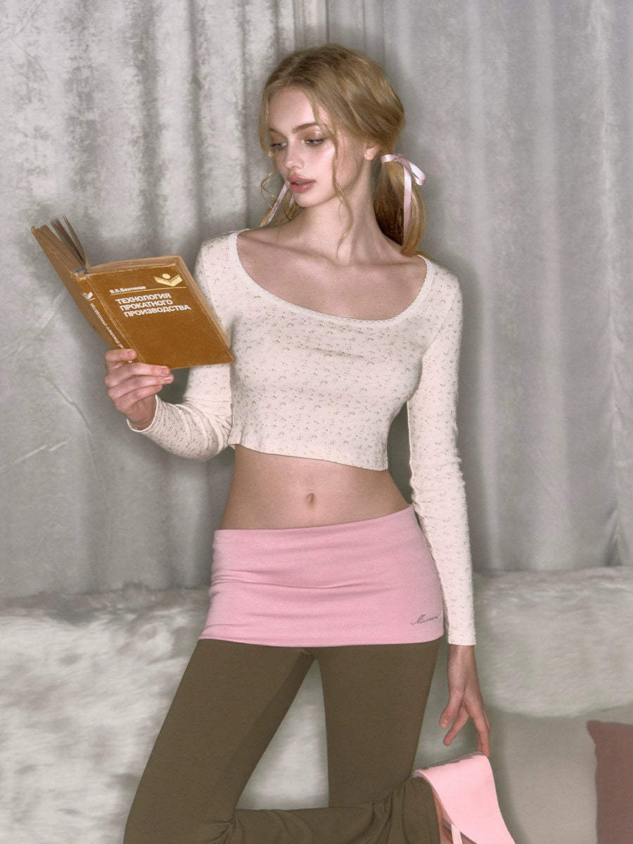 Low-rise Slim Fit Micro Flare Yoga Pants